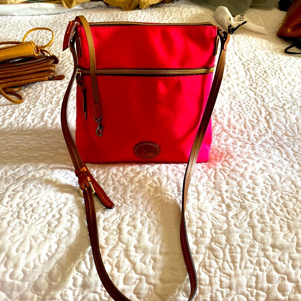 Hot Pink Dooney cross body.